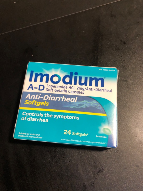 Photo 2 of Imodium A-D Diarrhea Softgels - 24ct EXP NOV 2026