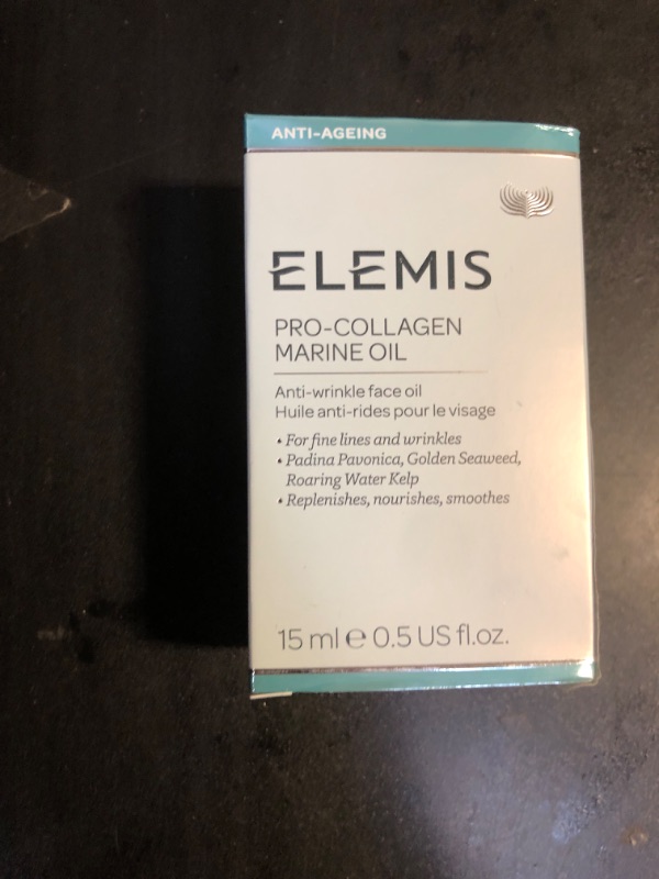 Photo 2 of ELEMIS Pro-Collagen Marine Oil, Anti-Wrinkle Facial Oil with a Trio of Marine Actives, Lightweight Face Oil to Moisturise, Nourish and Hydrate, Marine Collagen for Revitalised and Radiant Skin,15ml
