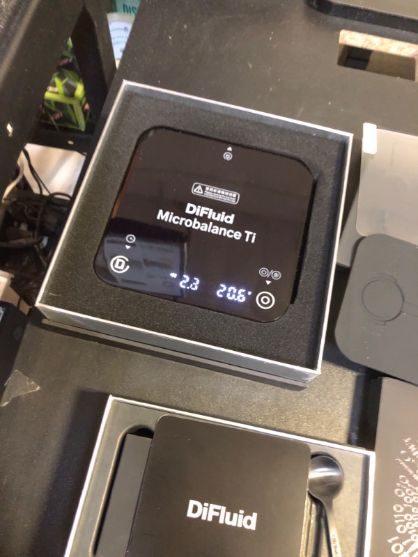 Photo 4 of R2 Extract and Microbalance Ti Brew Control System Multi-Test Modes & OTA Updates DiFluid Café APP Suitable for Pour-Over Coffee, Espresso and Other Scenarios