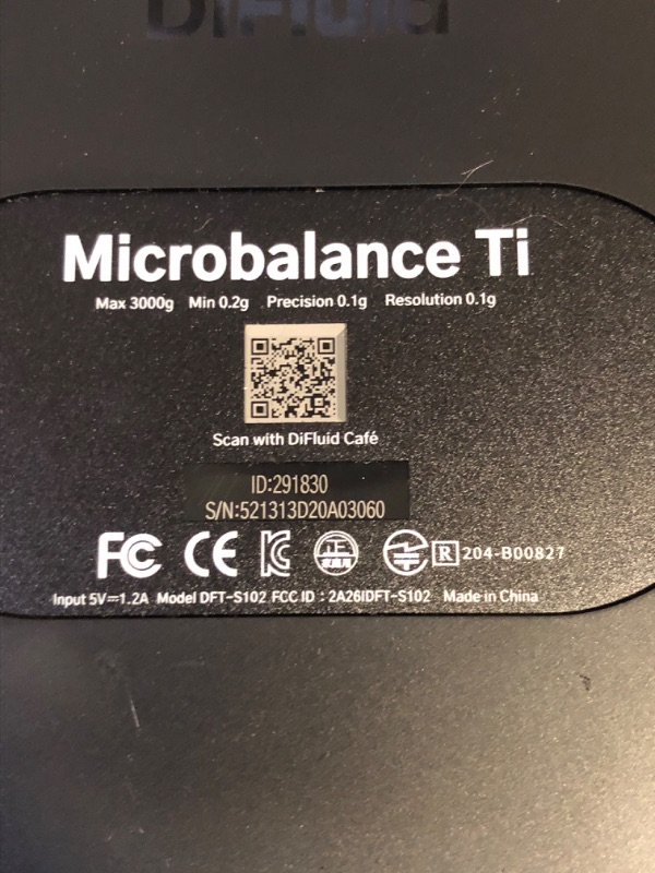 Photo 6 of R2 Extract and Microbalance Ti Brew Control System Multi-Test Modes & OTA Updates DiFluid Café APP Suitable for Pour-Over Coffee, Espresso and Other Scenarios