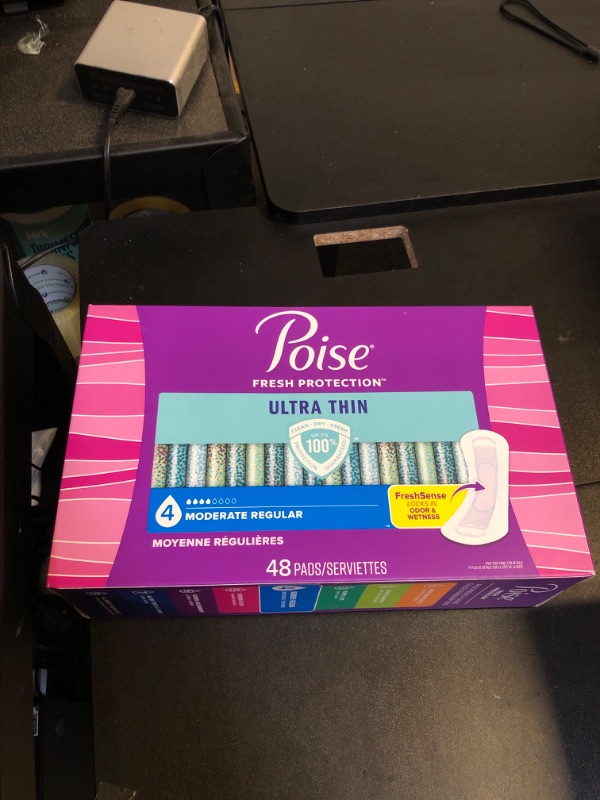 Photo 1 of Poise Ultra Thin Incontinence Pads for Women 48 CT