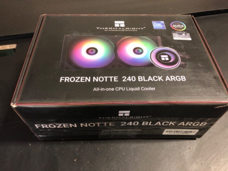 Thermalright Frozen Notte 240 Black ARGB Water Cooling CPU Cooler, 240