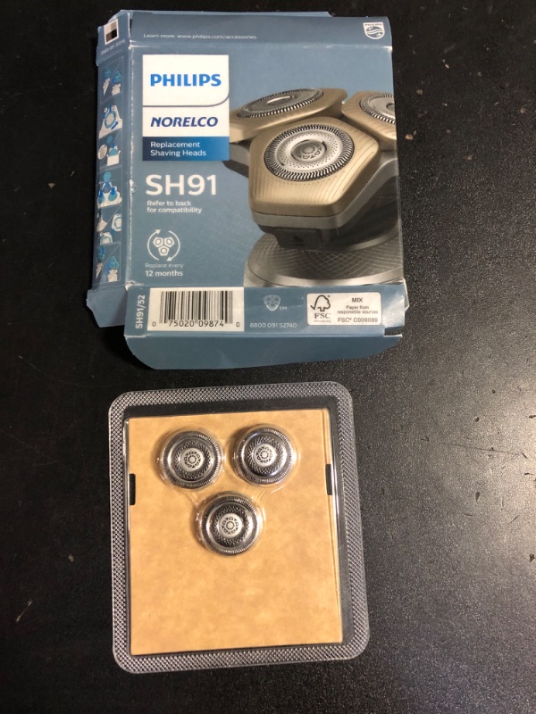 Photo 2 of Philips Norelco Genuine SH91/52 Replacement Shaving Heads Compatible with Norelco Shaver Series S9000 and 9000 Prestige, Latest Version for Refreshed SH90/70, SH98/70, and SH98/80