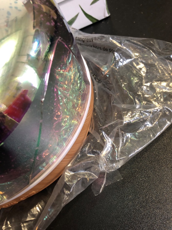 Photo 1 of Porseme 500ml Glass Essential Oil Diffuser Aromatherapy Ultrasonic Cool Mist Humidifier 15-21 Running Hours Waterless Auto-Off Air Diffusers for Sleeping Yoga Office Working Spa and Rest (Light Blue)