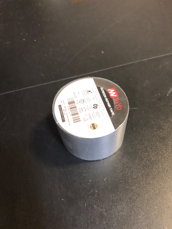 Photo 1 of NANTuYo Screen Repair Tape Window Screen Repair Kit 3-Layer Strong Adhesive 2"×180" (15FT) Screen Door Patch Repair Kit for Windows or Doors Fiberglass Screen Tape Mesh Repair (Gray)