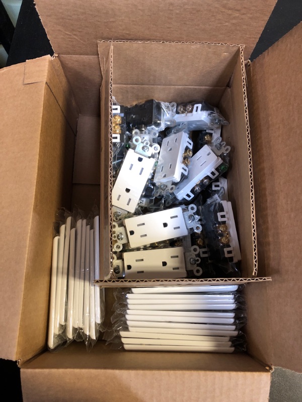 Photo 1 of BESTTEN 20 Pack 15 Amp Tamper Resistant Decor Receptacle, Standard Electrical Wall Outlet, Residential and Commercial Use, 15A/125V/1875W, UL Listed, White