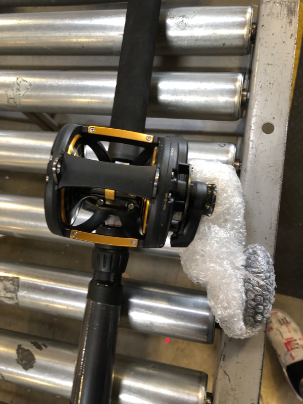 Photo 1 of PENN 7' Squall II Lever Drag Fishing Rod & Size 60 Reel Combo, Heavy Power, Fast Action, Right Handle Position, Full Graphite Body and Sideplate Construction