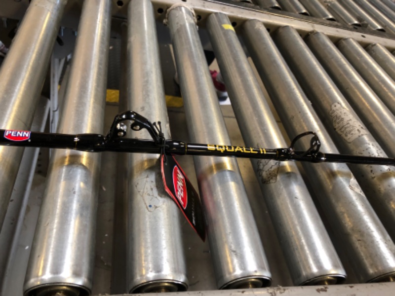 Photo 1 of PENN 7' Squall II Lever Drag Fishing Rod & Size 60 Reel Combo, Heavy Power, Fast Action, Right Handle Position, Full Graphite Body and Sideplate Construction