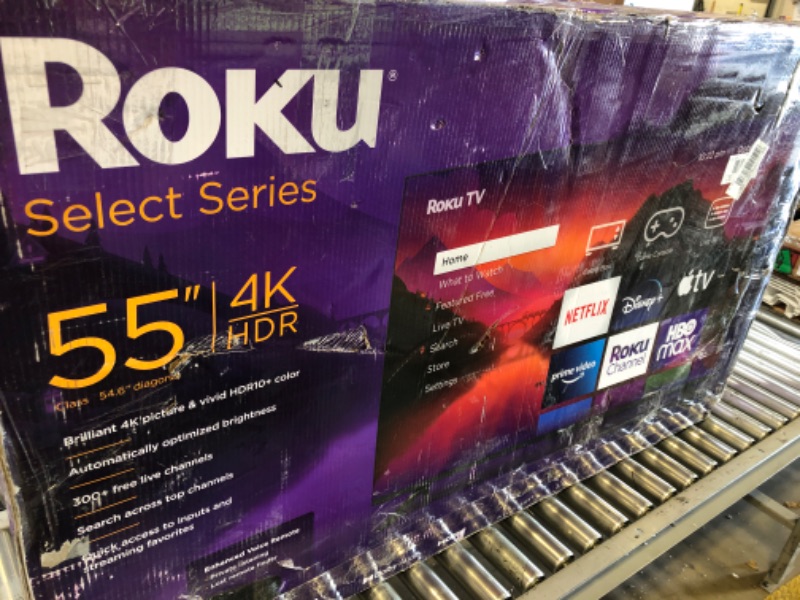 Photo 4 of Roku 55" Select Series Smart TV & 2023 Wireless Soundbar Bundle - RokuTV Audio with Wireless Soundbar 55"