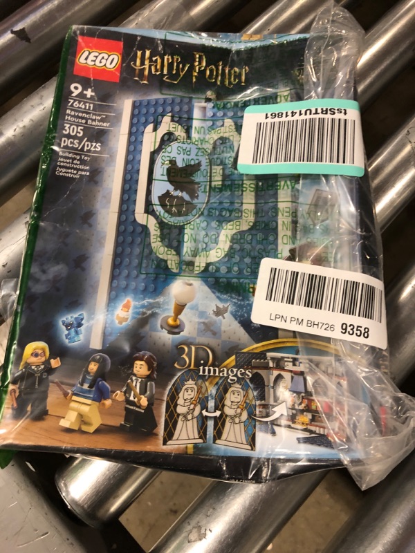 Photo 2 of LEGO Harry Potter Ravenclaw House Banner Building Kit 76411-3D Harry Potter Room Wall Decoration, Great Gift Set for Boys Girls Kids, Hogwarts Castle Common Room, Luna Lovegood Minifigure and Wands