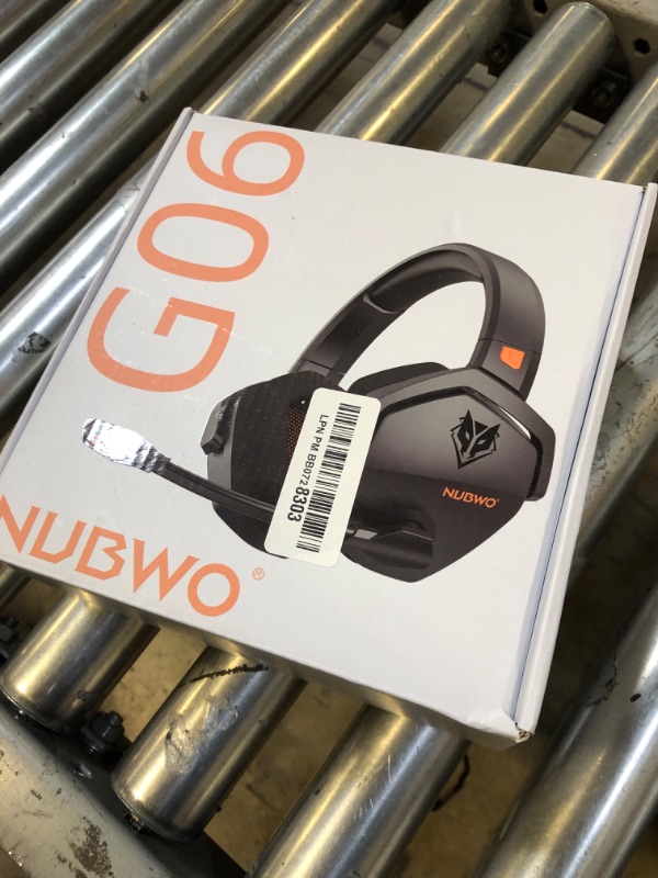 Photo 3 of NUBWO G06 Dual Wireless Gaming Headset with Microphone for PS5, PS4, PC, Mobile, Switch: 2.4GHz Wireless + Bluetooth - 100 Hr Battery - 50mm Drivers - Orange