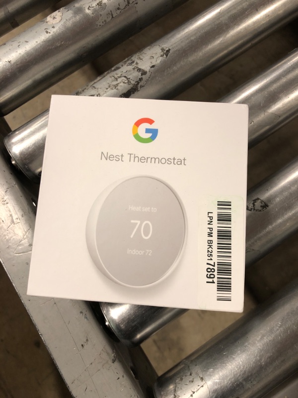 Photo 3 of Google Nest Thermostat - Smart Thermostat for Home - Programmable Wifi Thermostat - Snow