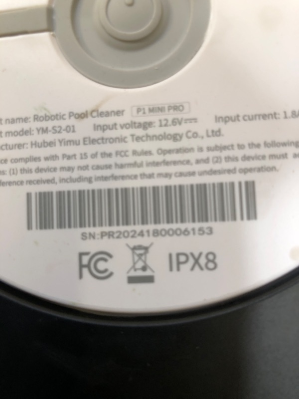 Photo 4 of Cordless Robotic Pool Cleaner, 120 Mins Automatic Pool Vacuum, Robot Pool Vacuum for Above Ground Pools, Self-Parking Function, Perfect for Above Ground/In Ground Flat Pools Up to 1384 Sq.ft, Yellow