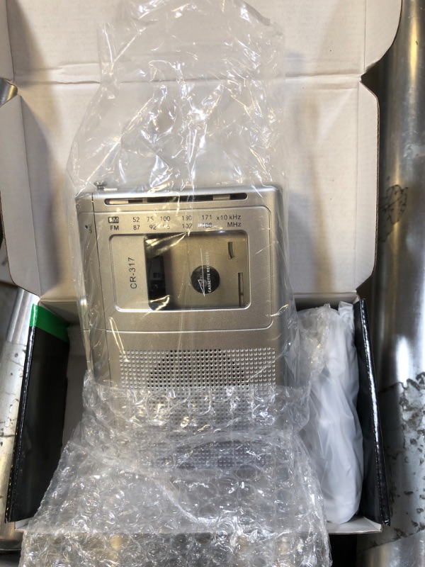 Photo 1 of Cassette Player Recorder with Bluetooth Transmitter Walkman, Portable AM FM Cassette Player with Big Speaker, Stereo Earphone Jack, Support Microphone Recording, 2AA Battery or USB Power for Home