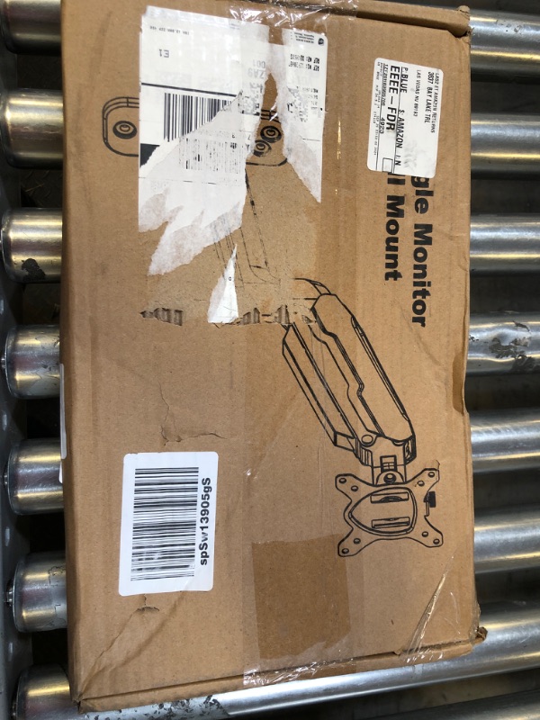 Photo 1 of MOUNT PRO Single Monitor Wall Mount for 13 to 32 Inch Computer Screens, Gas Spring Wall Monitor Arm Holds Up to 17.6lbs, Full Motion Adjustable Wall Monitor Mount, VESA Mount 75x75, 100x100,Black