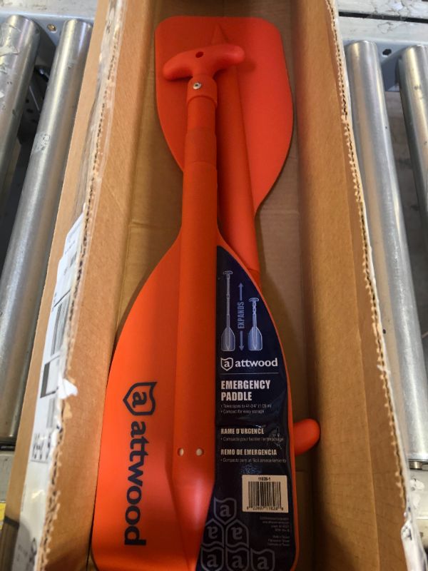 Photo 2 of Attwood Emergency Telescoping Paddle for Boating, Collapsible, 20-inch to 42-inch, Orange