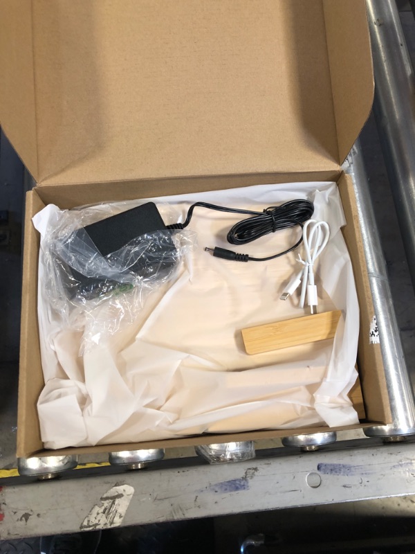 Photo 1 of 4 in 1 Multi Functional Wireless Charging Station Cell Phone Stand, Made from Real Bamboo, Neutral Colour and Fits Well with Most Decor Styles for AirPods, iWatch, Cell Phone, Tablet, Gift