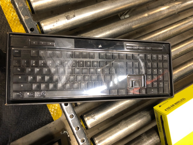 Photo 1 of Corsair K100 AIR Wireless RGB Mechanical Gaming Keyboard - Ultra-Thin, Sub-1ms Slipstream , Low-Latency Bluetooth, Cherry MX Ultra Low Profile Keyswitches - NA Layout, QWERTY - Black