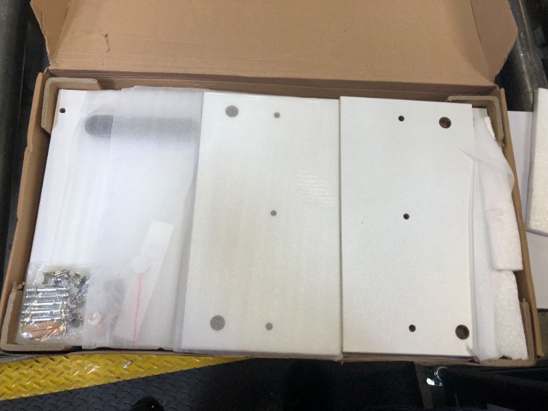 Photo 1 of BONTEC Monitor Stand Riser White, 2 Tiers Wood Monitor Riser Stand with Storage Organizer, Desktop Ergonomic Monitor Stand Riser with Cellphone Holder and Cable Management, 16.5 Inch Desk Shelf