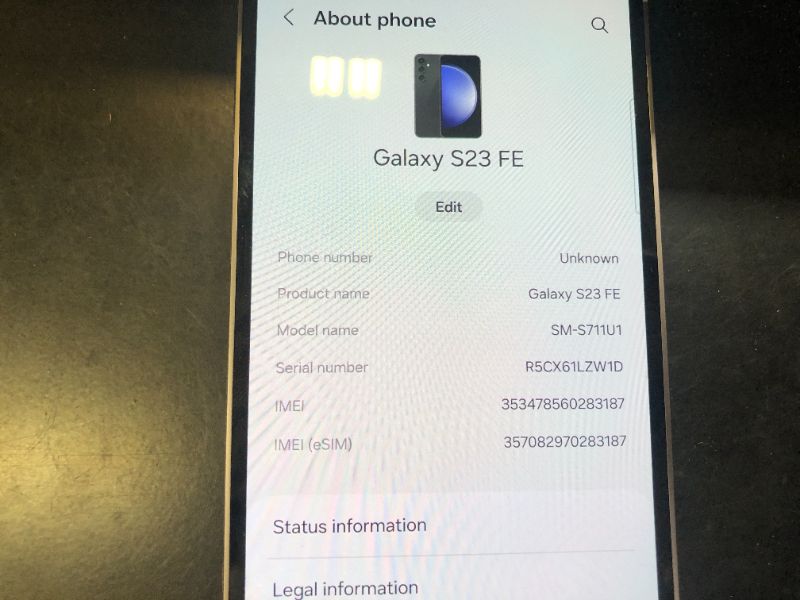 Photo 1 of SAMSUNG Galaxy S23 FE AI Phone, 256GB Unlocked Android Smartphone, Long Battery Life, Premium Processor, Tough Gorilla Glass Display, Hi-Res 50MP Camera, US Version, 2023, Graphite
