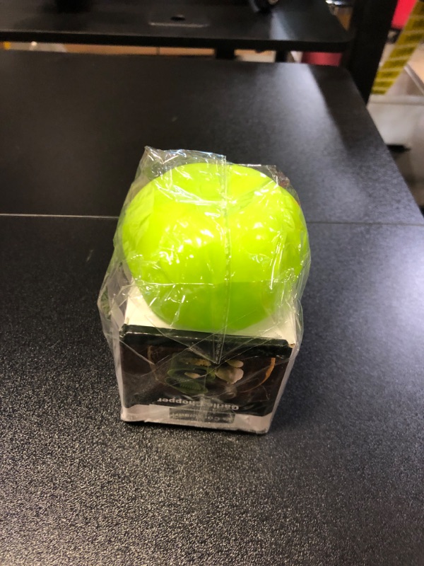 Photo 1 of Coralpearl Garlic Ginger Press Cutter Mincer Chopper Crusher Slicer Grater Grinder Dicer Machine Food Aid in Plastic Stainless Steel with Silicone Peeler Kitchen Gadget Green Tool Set (Round)