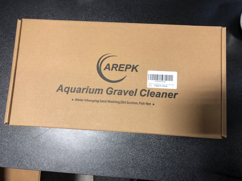 Photo 2 of AREPK Aquarium Siphon Vacuum Cleaner Kit with Dual Vacuum Tubes for Various Tank Sizes and One Fish Net, Aquarium Gravel Vacuum Cleaner