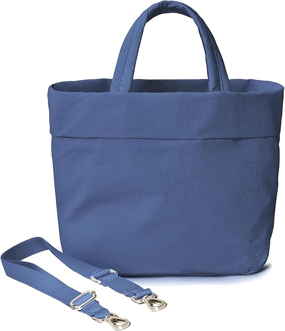 Photo 1 of ilyswee Large Crossbody Tote Bag for Women, 19L On My Level Bag, Hobo Bag with Removable Strap Multi Pockets, Nylon Shoulder Handbag for Work Gym Travel Casual, Blue
