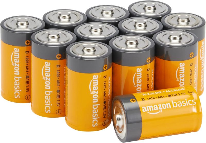 Photo 1 of 25pack --Amazon Basics 12-Pack D Cell Alkaline All-Purpose Batteries, 1.5 Volt, 5-Year Shelf Life 12 Count (Pack of25)