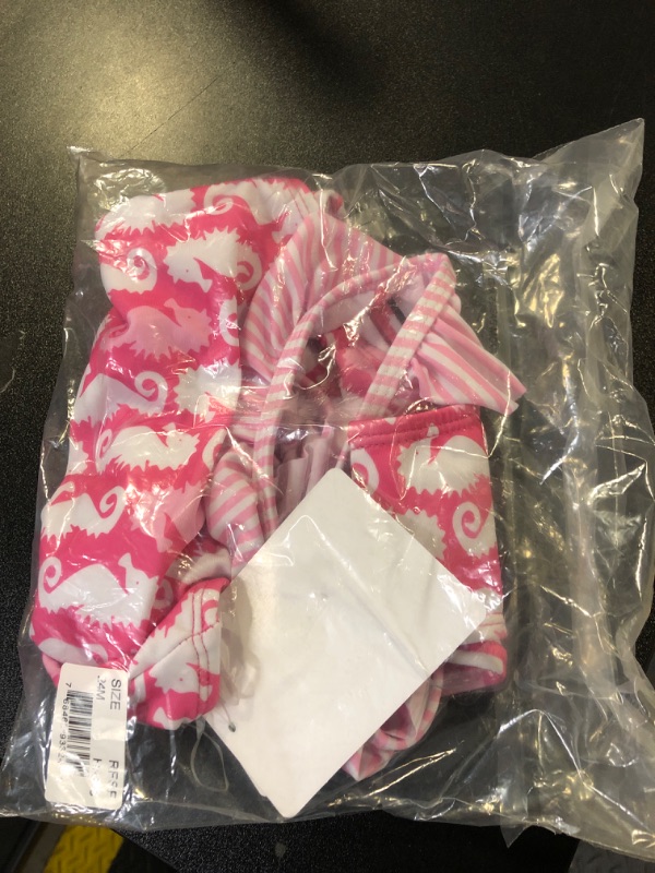 Photo 1 of Flap Happy Baby Girl's UPF 50+ Mindy Crossback Swimsuit, Happy Pink Seahorses 24M