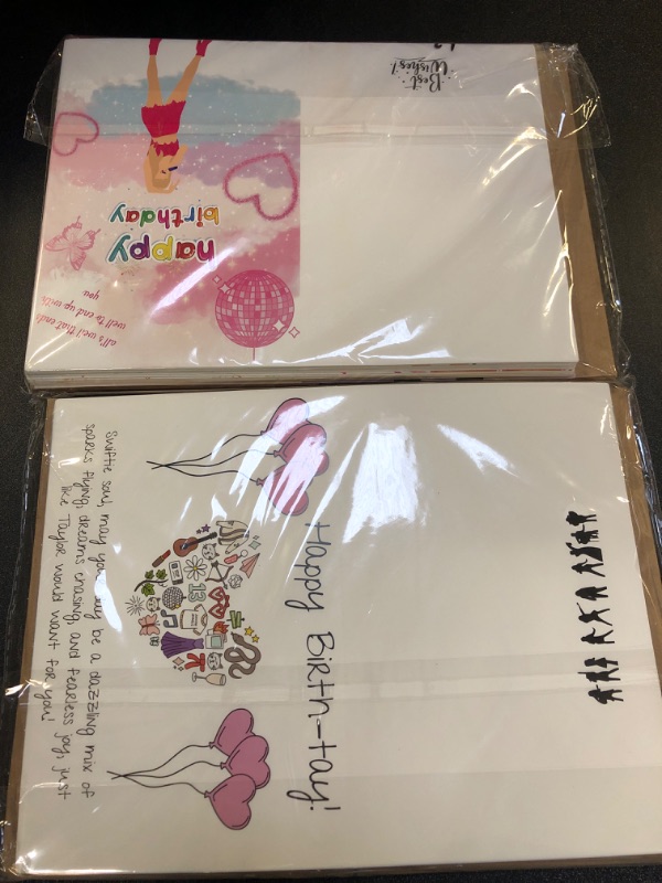 Photo 1 of 24 Pack Unique Birthday Cards with Envelopes | 4x6 Inches Blank Happy Birthday Card Assortment in Bulk for Family, Kids, Friends, Work & Office Celebrations - Pack of 2 - 50 Total