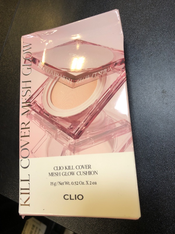 Photo 2 of CLIO Kill Cover Mesh Glow Cushion Foundation ([Refill Included] 15g*2, 21C LINGERIE), Glass Skin, Long-Lasting, Lightweight, Buildable Coverage, Glowy Skin Makeup