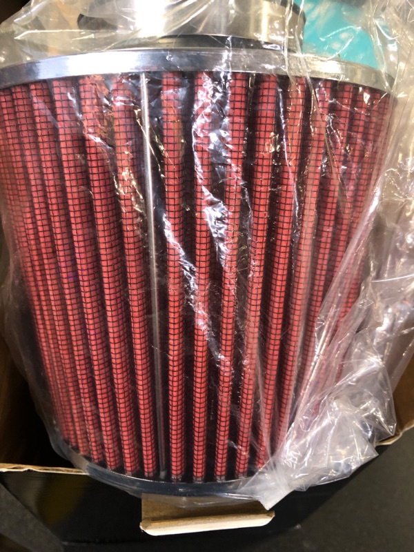 Photo 1 of RYANSTAR RACING 63mm 2.5" High Flow Round Tapered Cone Cool Air Filter Cleaner with Top Filter Design Short 153mm Tall