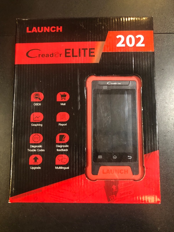 Photo 2 of 2024 Upgraded LAUNCH Creader Elite 202 Car Scanner,ABS SRS TCM Engine OBD2 Scanner Diagnostic Tool,ABS Bleeding/Throttle Reset Car Code Reader,Lifetime Free Online Update,AUTO VIN,Battery Test