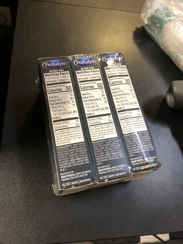 Photo 1 of Pedialyte AdvancedCare Plus Electrolyte Powder, with 33% More Electrolytes and PreActive Prebiotics, Berry Frost, Drink Powder Packets, 0.6 oz, 18 Count Berry Frost 10.8 Ounce (Pack of 1) exp nov 2025