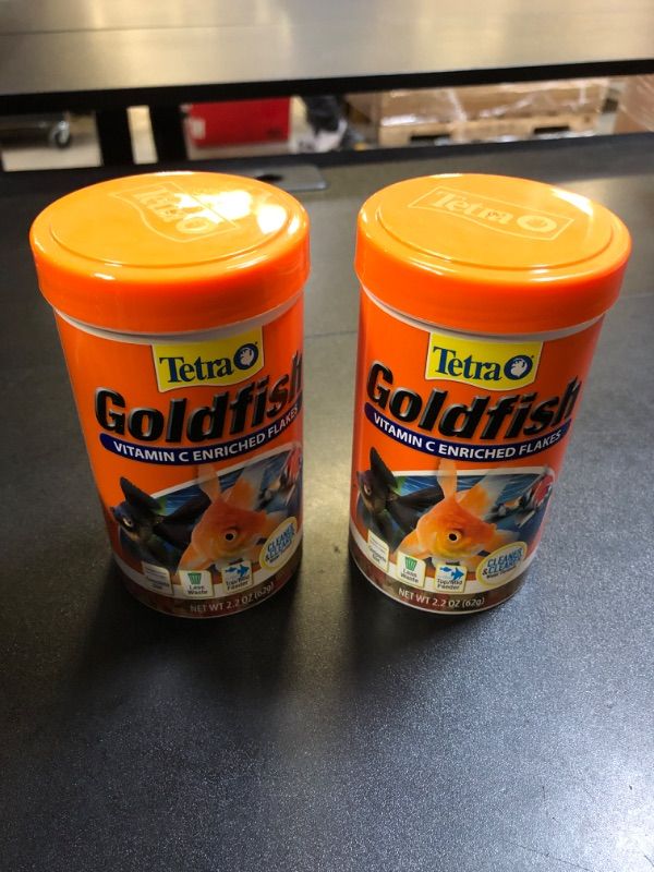 Photo 2 of Tetra TetraFin Goldfish Flakes - 2.2 oz canister PACK OF 2 