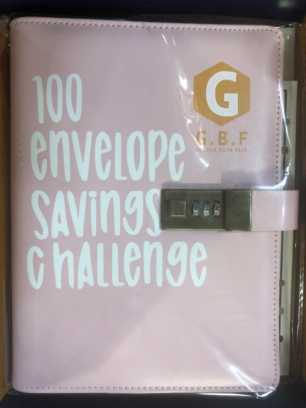 Photo 2 of 100 Envelope Challenge - 100 Envelopes Money Saving Challenge - 100 Envelope Challenge Binder - Easy and Fun Way to Save $5,050 - Savings Challenges Budget Book Binder with Cash Envelopes (Pink)