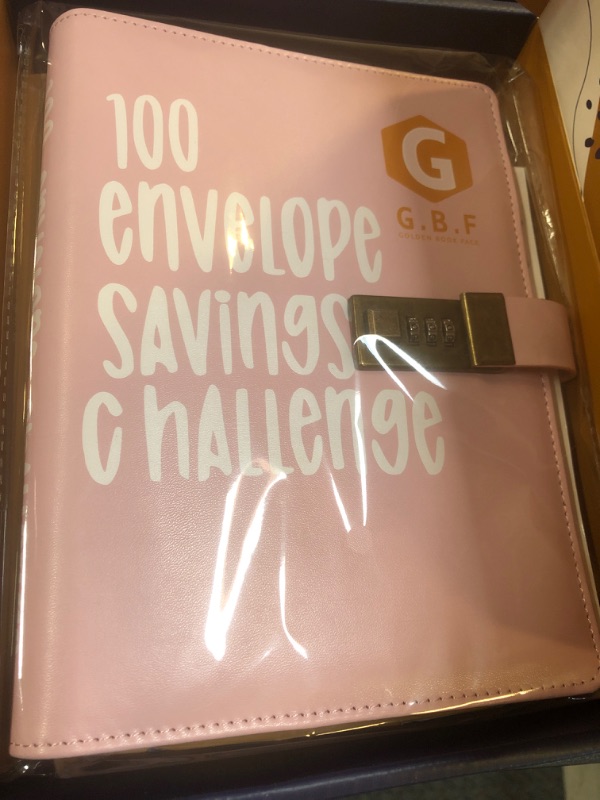 Photo 2 of 100 Envelope Challenge - 100 Envelopes Money Saving Challenge - 100 Envelope Challenge Binder - Easy and Fun Way to Save $5,050 - Savings Challenges Budget Book Binder with Cash Envelopes (Pink)