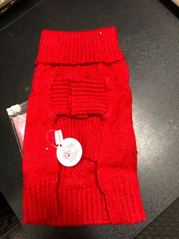 Photo 1 of DOG SWEATER RED SMALL