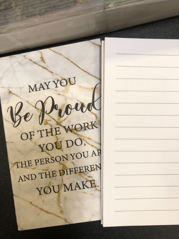 Photo 1 of 100PCs Cards for Teachers Inspirational Notebook Set 