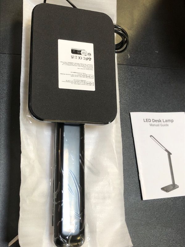 Photo 2 of LED Desk Lamp Office Light: Bright Lamps for Reading - Dimmable Desk Lamps 3 Color Modes for Home Office, Small Portable Study Lamp for College Dorm