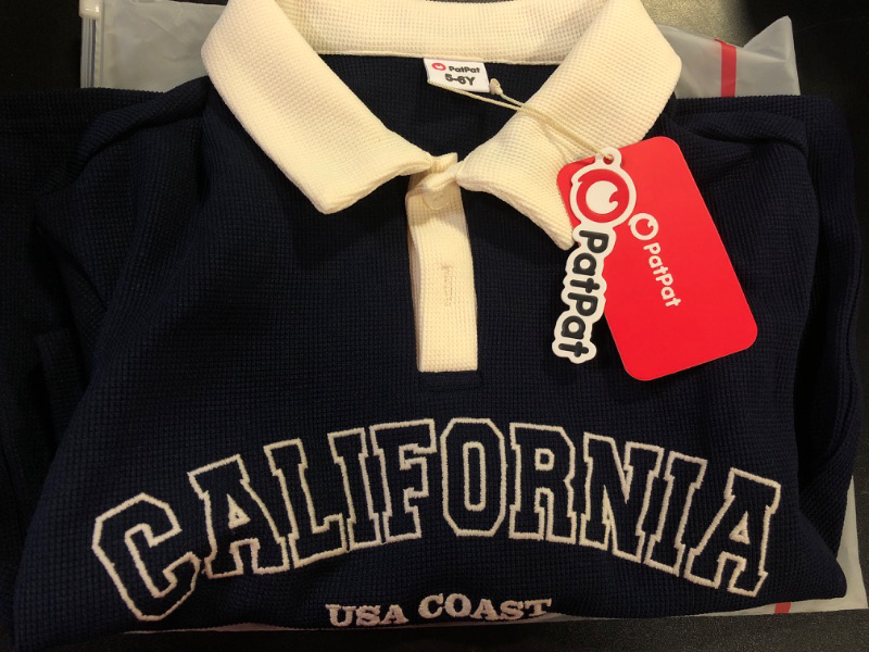 Photo 1 of California Coast Sweater Dark Blue with Collar Size 5-6Yrs