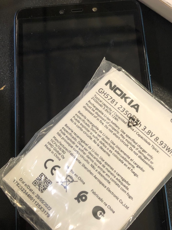 Photo 1 of Nokia C2 2E | Android 11 (Go Edition) | Unlocked Smartphone | All Day Battery | 2/32GB | 5.7-Inch Screen | International Version | Blue