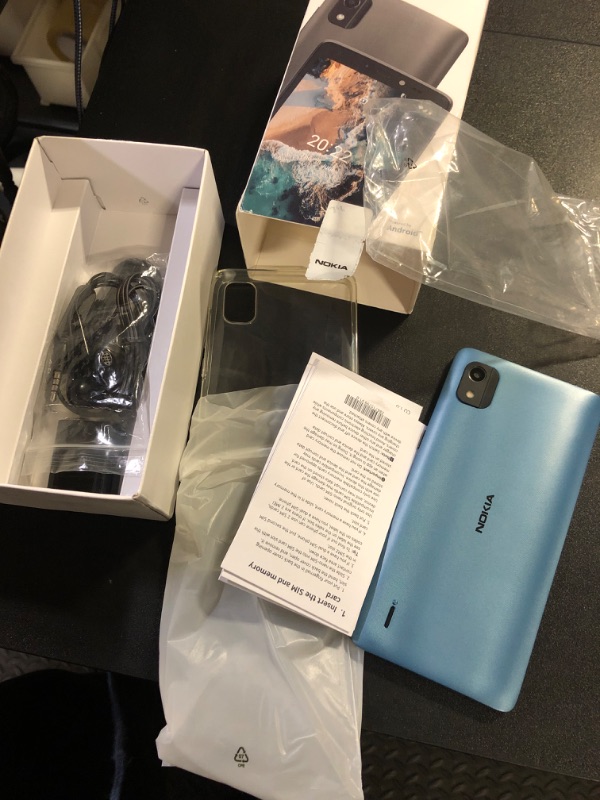 Photo 1 of Nokia C2 2E | Android 11 (Go Edition) | Unlocked Smartphone | All Day Battery | 2/32GB | 5.7-Inch Screen | International Version | Blue