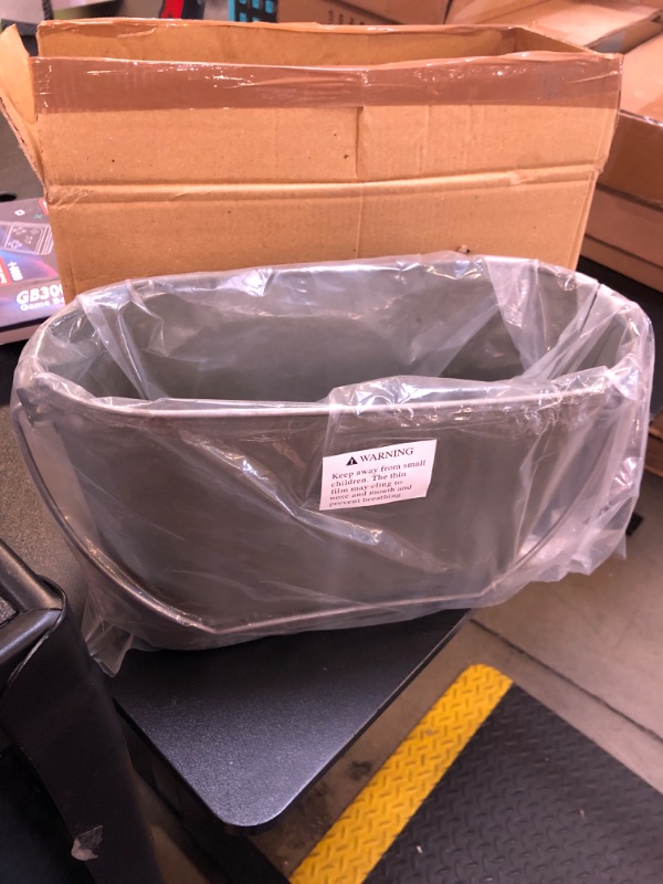 Photo 1 of MyGift Rustic Wall Mounted Galvanized Metal Bathroom Magazine Rack, Farmhouse Bucket Style Tin Hanging Storage Bin - Handcrafted in India