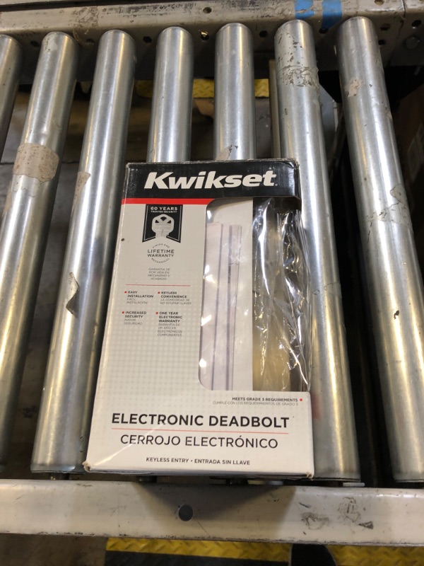 Photo 2 of Kwikset SmartCode 260 Keyless Electronic Keypad Deadbolt, Microban Protected Keypad, Auto Door Lock, SmartKey Re-Key Security, Satin Nickel