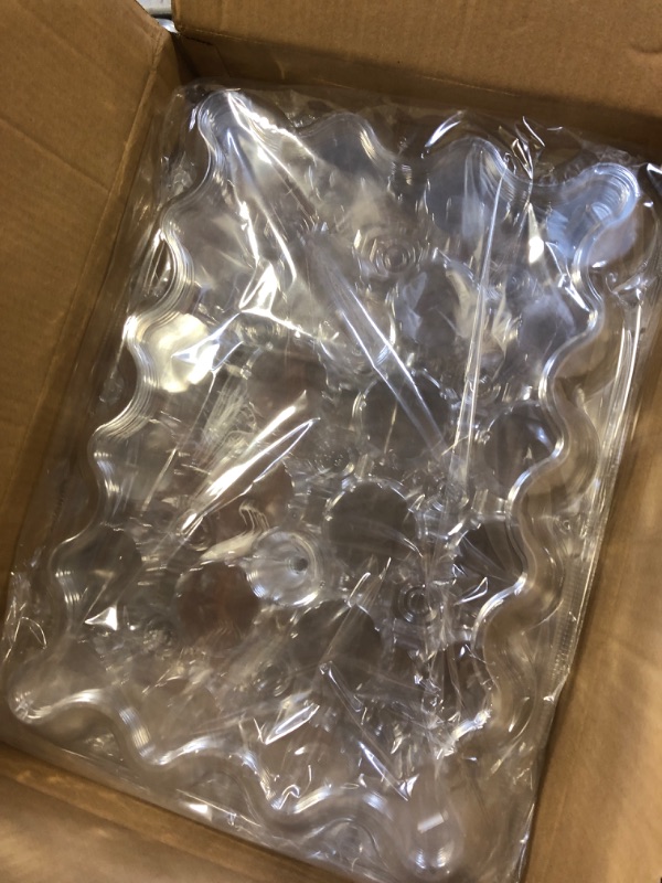 Photo 1 of NPLUX 24 Count Cupcake Containers 5 pack Cupcake Holders Plastic Clear Reusable Cupcake Containers with Detachable Tall Dome Lids Stackable Cupcake Boxes for 120 Cupcakes, BPA Free, Standard Size