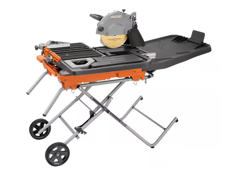 Photo 1 of 15 Amp 10 in. Wet Tile Saw with Portable Stand
