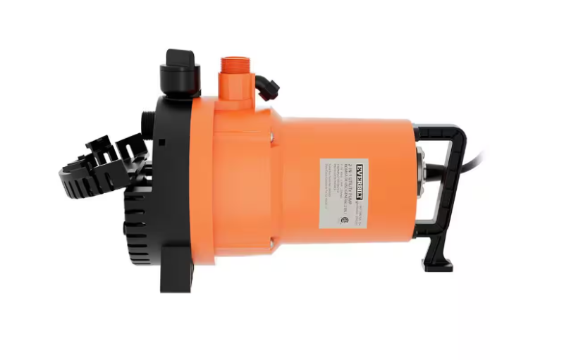 Photo 1 of 1/4 HP 2-in-1 Submersible Utility and Transfer Pump
