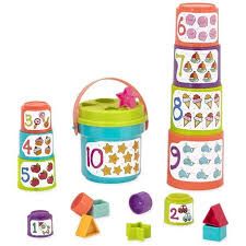 Photo 1 of – Nesting Sorter Set – 19Pc Stacking Bucket Sort Set – 10 Cups & 8 Shapes – E...
