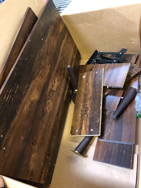 Photo 1 of WLIVE Wood Lift Top Coffee Table with Hidden Compartment and Adjustable Storage Shelf
